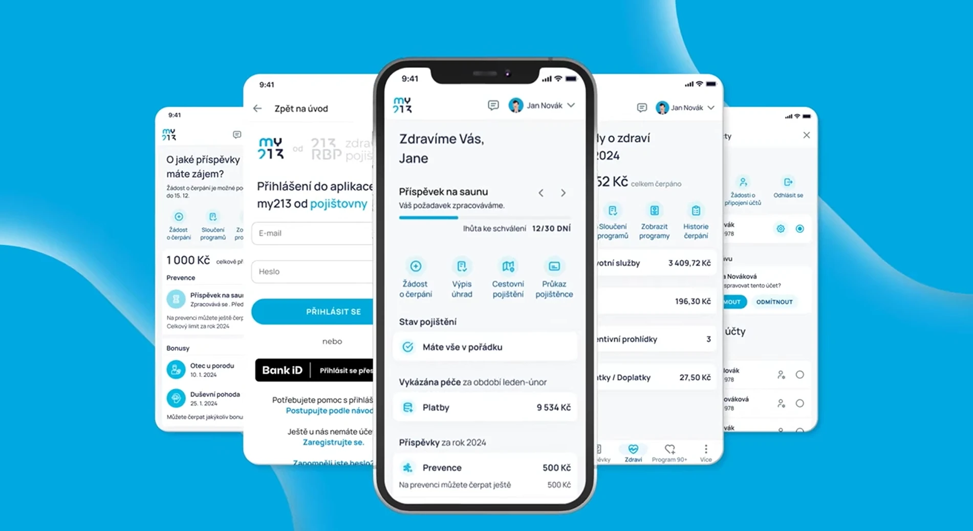 Nový vzhled aplikace my213